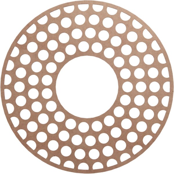 Ekena Millwork Fink Wood Fretwork Pierced Ceiling Medallion, Wood (Paint Grade), 34"OD x 12 3/8"ID x 3/8"T CMWP34X34X0375FFMF - main